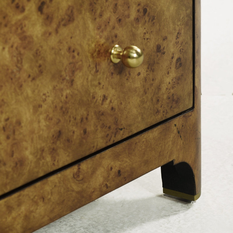 Roland 3 - Drawer Nightstand, Brown