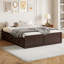 Structure de lit plateforme en bois avec 6 tiroirs-1744991908