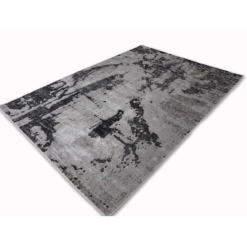 Performance Abstract Indoor Rug, Rectangle 5'2" x 8'
