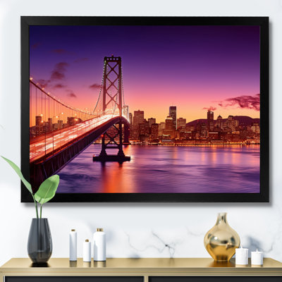 «San Francisco Skyline And Bay Bridge II», reproduction sur toile