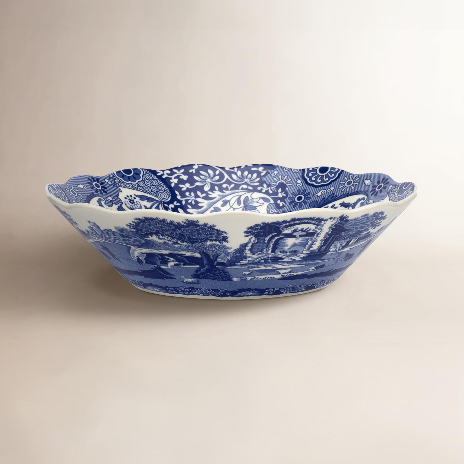 Blue Italian Porcelain Dining Bowl