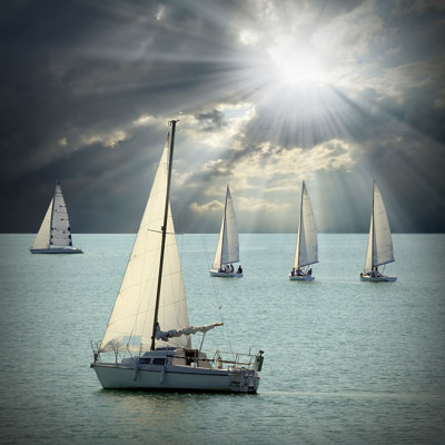 Les voiliers - Photographie sur toile tendue
