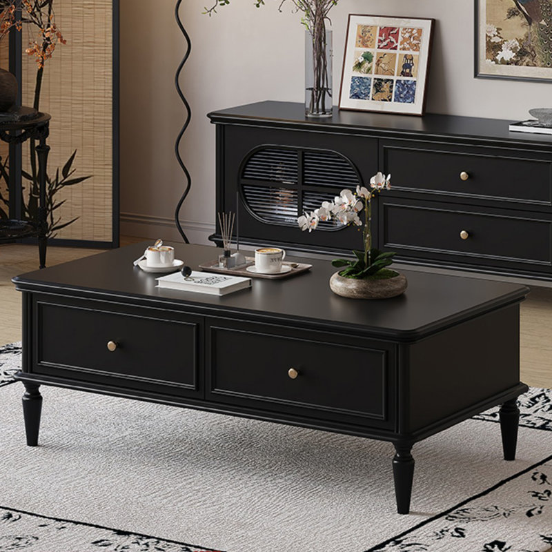 Solid wood French-style coffee table