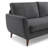 85" W Linen Blend Upholstered Sofa with Flared Arms and Manufactured Wood Frame-935238111