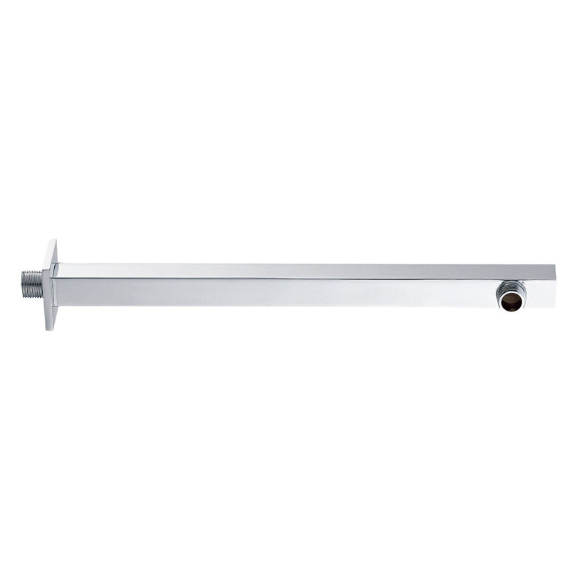 DAX Brass Square Shower Arm, Chrome