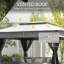 Pavillon de jardin pliable facile à installer, abri de jardin escamotable avec filet à fermeture éclair, sac de transport