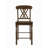 Walnut Cross Back Counter Height Stools