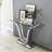 Glass Top Console Table With Mirror Finish Stainless Steel Base-1347484650