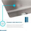 Lustertone Iconix 33" L x 20" W Double Basin Undermount Kitchen Sink with Perfect Drain
