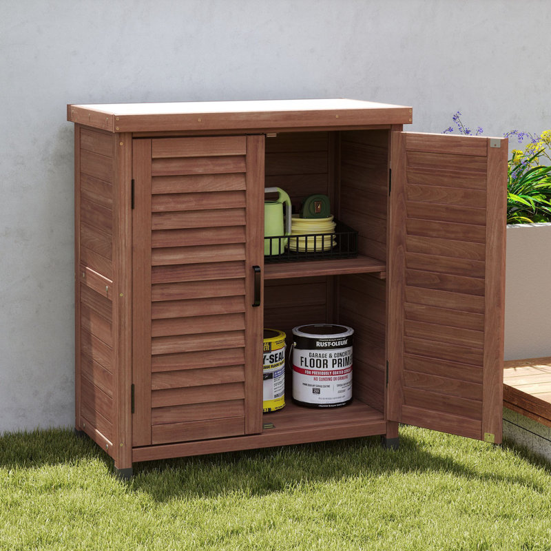 Storage Cabinet With Metal Table Top, Garden Workstation, Potting Bench, Outdoor Patio Accent Cabinet, Silver