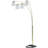 BLACK 4-HEAD CRYSTAL INSPIRED ARCH FLOOR LAMP