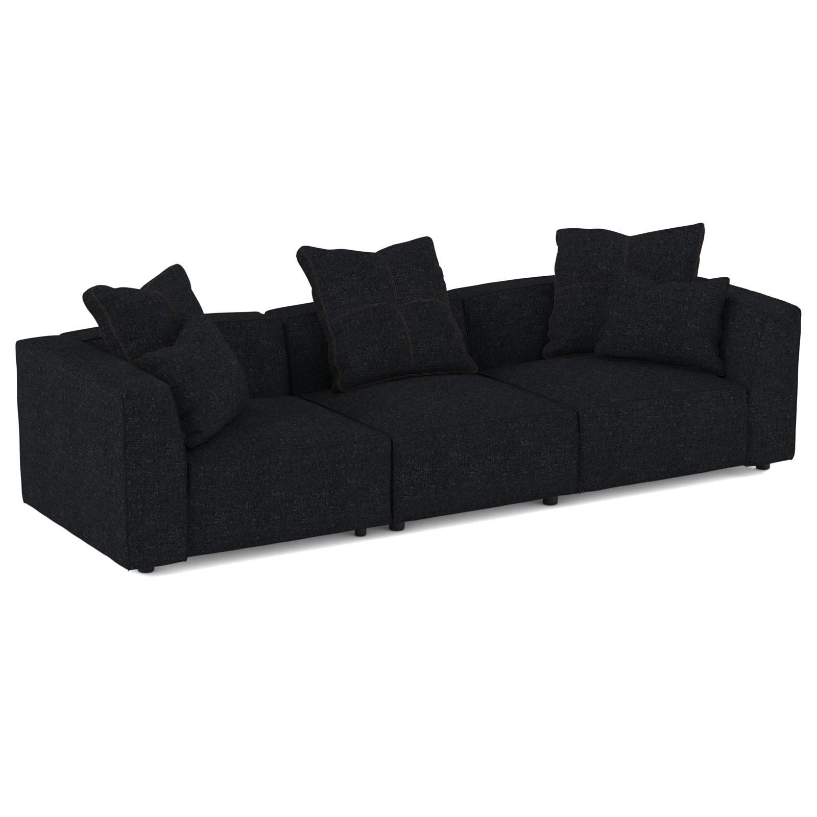 Del Modular Upholstered Sectional, Vibe Nocturnal Polyester Blend