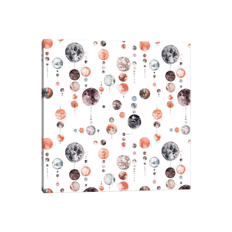 Full Moons Astrology by Ninola Design - Wrapped Canvas Gallery-Wrapped Canvas Giclée, 30.48 cm H x 30.48 cm W