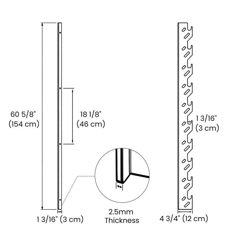 Support de rangement mural en vinyle pour 5 rouleaux de papier de transfert Yescom