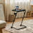 Height & Tilt Adjustable Sofa Console Table Multi-functional Foldable Waterproof Side Table with Cup Holder for Living Room