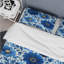 Cobalt Blue Floral Transitional VI - Ensemble de housse de couette transitionnel-109161233