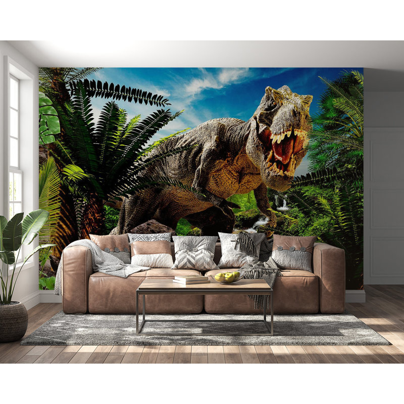 Murale Partone Big Tyrannosaur, L 154 po x L 110 po