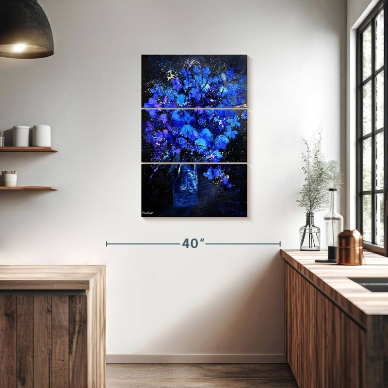 Avery Blue Still Life, 38" H x 24" W