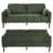 69" Mid-Century Modern Channel Tufted Loveseat-116326988