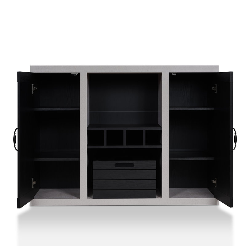 Kissena 47.25'' Sideboard, Black/Cement
