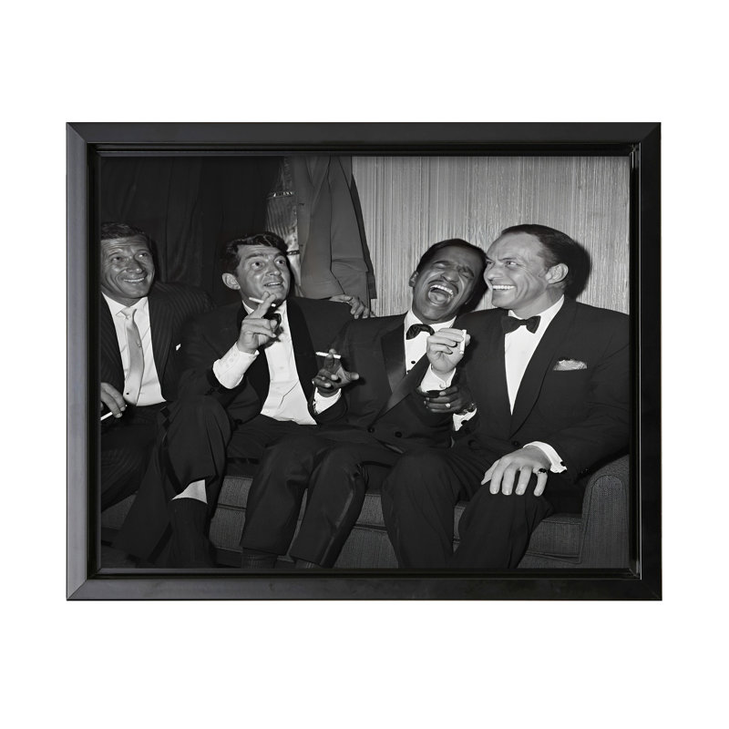 Rat Rat Pack, Black Framed, Canvas, 12"H x 16"W