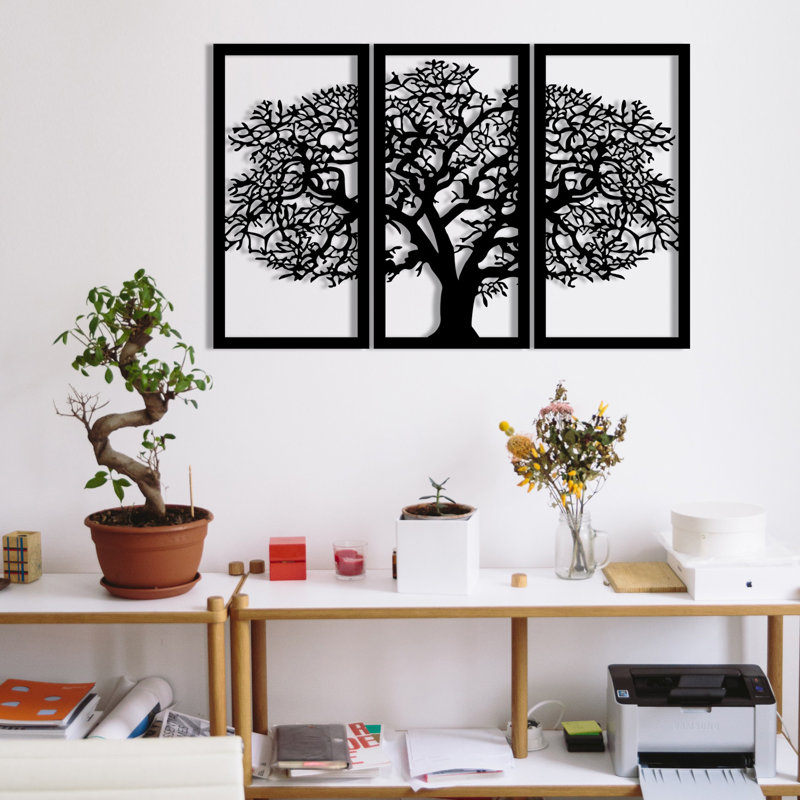Traditional Plants & Flowers Wall Decor on Metal