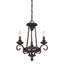 Lustre rustique noir à 3 lumières Noble