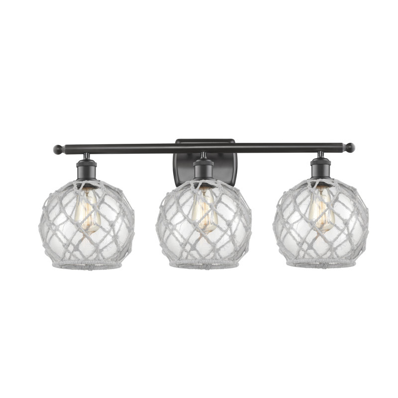 Éclairage pour salle de bain 3 lumières à intensité variable Appling, Ampoule incandescente rétro de 60 watts