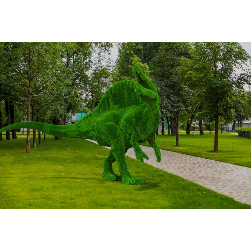 Topiaire de dinosaure d'extérieur vert topiaire