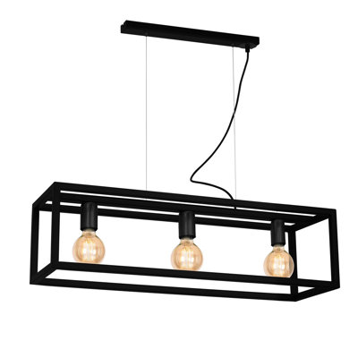 Killebrew 3 - Light Black Square/Rectangle Pendant