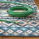 TOWN & COUNTRY EVERYDAY Dahlia Southwestern Stripe Outdoor Rug Blue Multi