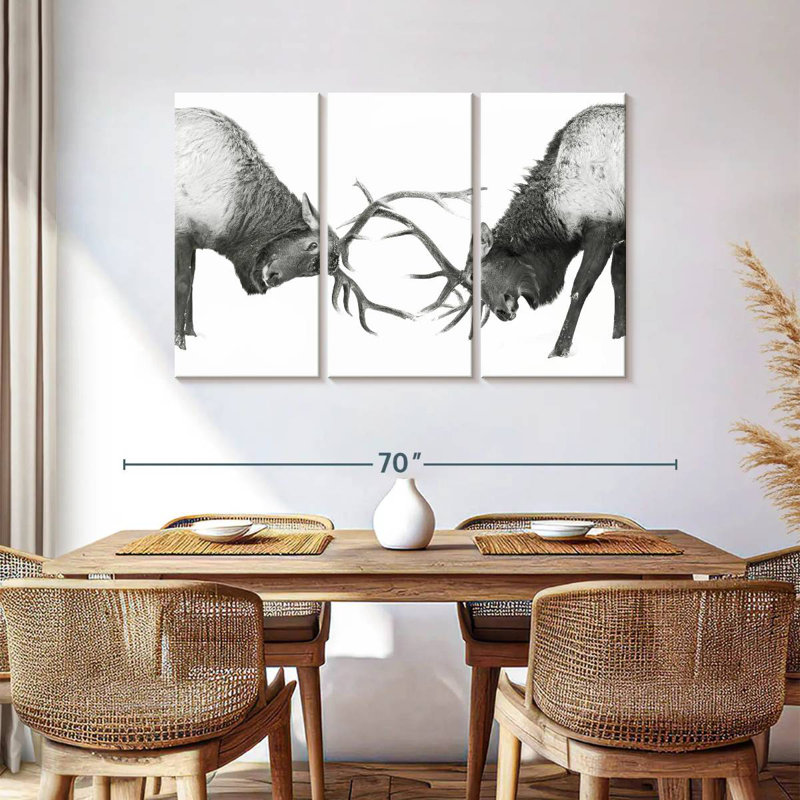Fighting Elks, 36" H x 57" W