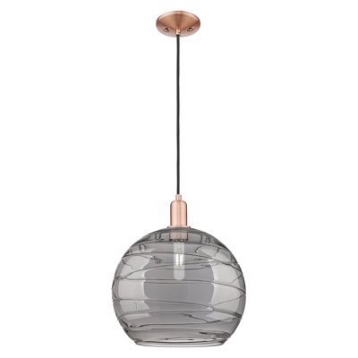 Arcadia - Athens Deco Swirl - Mini-luminaire suspendu à cordon 1 lumière