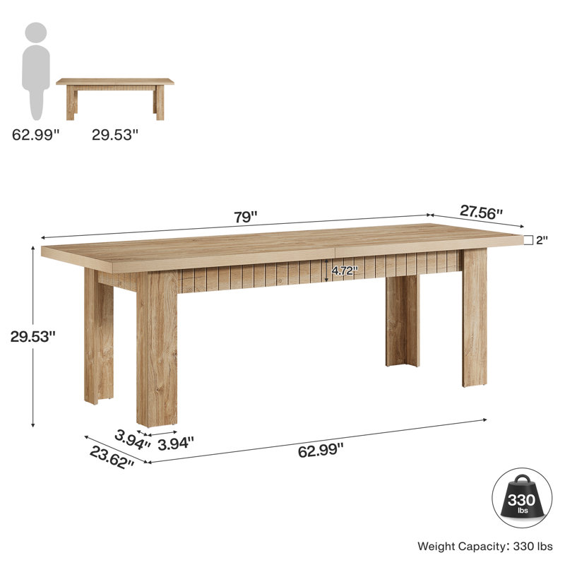 79 Inch Desk for 2 People, Extra Long Computer Desk