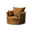 Upholstered Swivel Armchair-1903443028