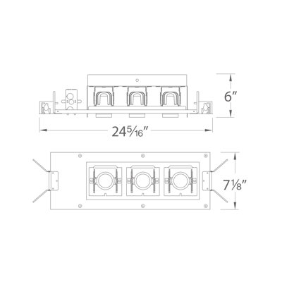 Precision Dimmable Air-Tight Multi-Spotlight Recessed Lighting Kit