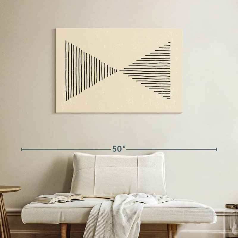 Avery Triangle abstrait, H 26 po x l 39 po