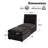 Modular Couch Upholstered Armless Sofa with Ottoman-1573973716