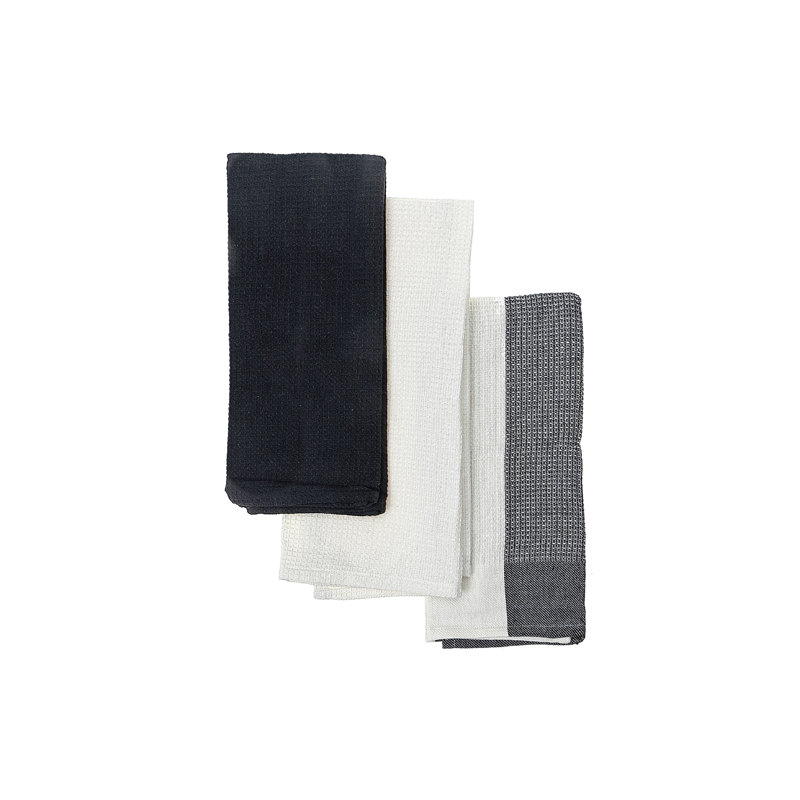 Cotton Kitchen Towels Kitchen Towel, Black
