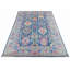 Hand Knotted Wool Area Rug in Blue