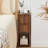 Ailey 2-Drawer Narrow Nightstand with Push-to-Open, Compact Bedside Table-129107187