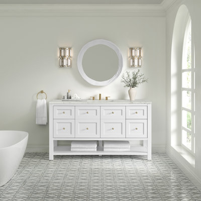 Breckenridge 60"W Single Vanity W/ Freepower Wireless Charger