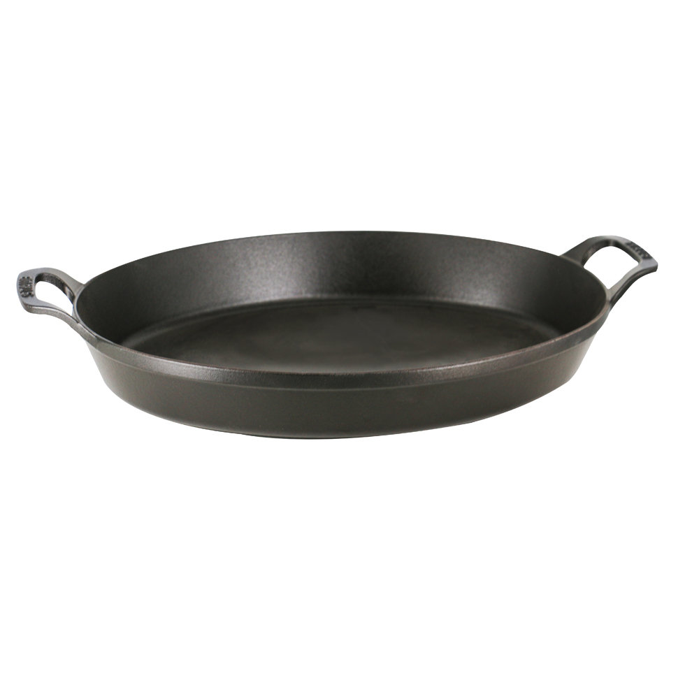 Staub Cast Iron 14.5-inch X 11.2-inch Oval Baking Dish Staub