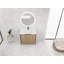 Meuble-lavabo autoportant de 36 pouces avec lavabo en résine et armoires à fermeture douce pour un rangement élégant-126233491