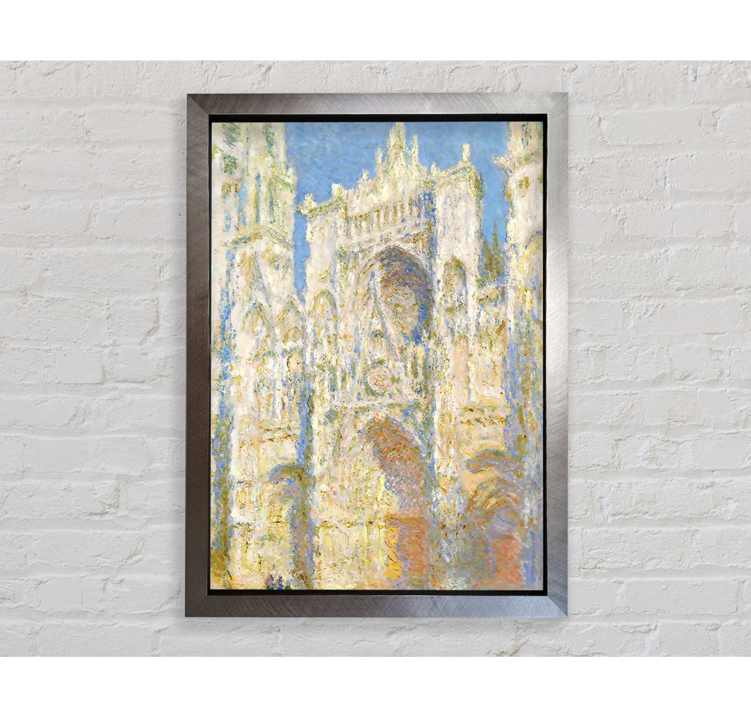 Monet Kathedrale von Rouen im Sonnenlicht - Einzelner Bilderrahmen Kunstdrucke