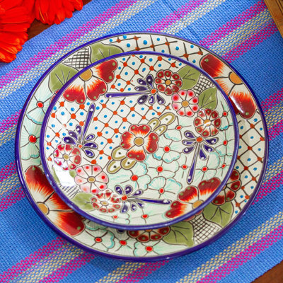 Assiettes à salade en céramique Colors of Mexico (paire)