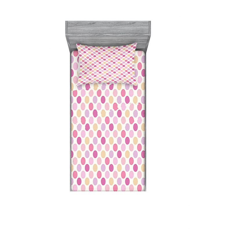 Microfiber Checkered Sheet Set, Twin XL Sheet Set with Fitted Sheet