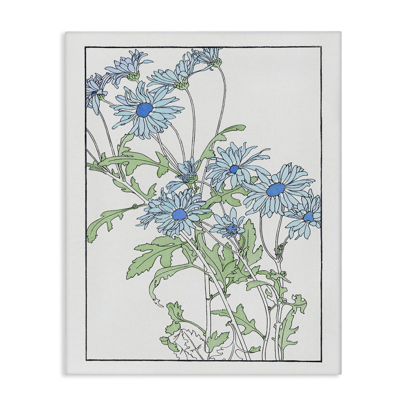 «Blue Daisies», art par CAD Designs, H 40 po x l 30 po