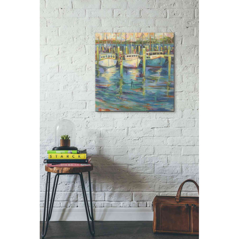 Trio par Jeanette Vertentes - reproduction d'art sur toile tendue, H 26 po x l 26 po