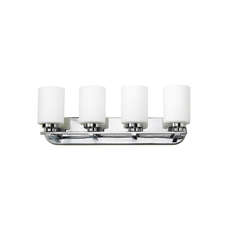 Éclairage pour meuble-lavabo 4 lumières Troene, Chrome brossé